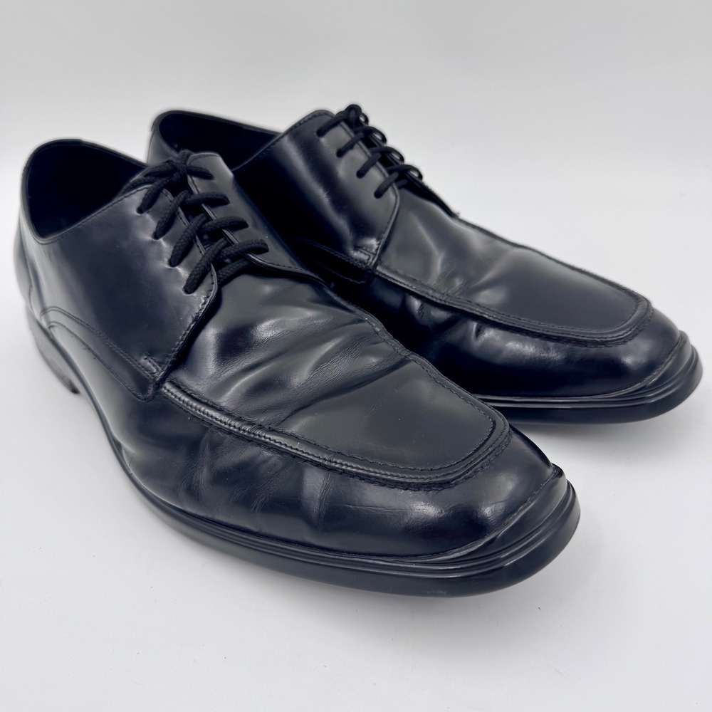 Cole Haan Air Giraldo Mens 11M Black Leather Apron Toe Oxford Shoes C06749‎